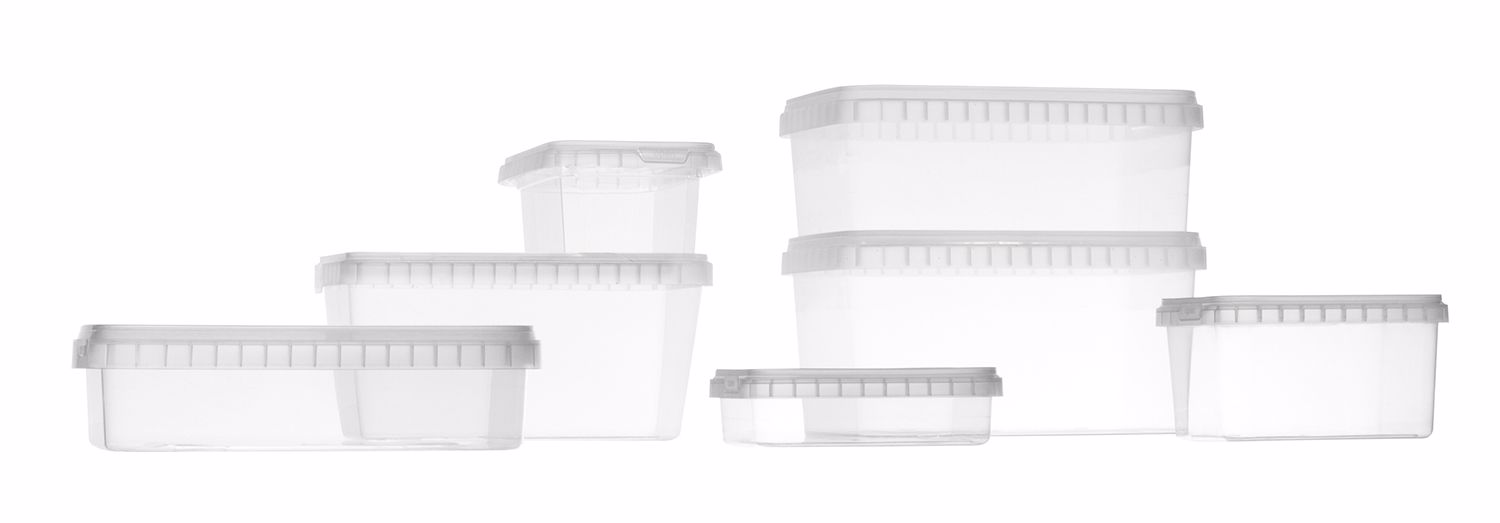 DECA TPR Rectangular containers with safety closure