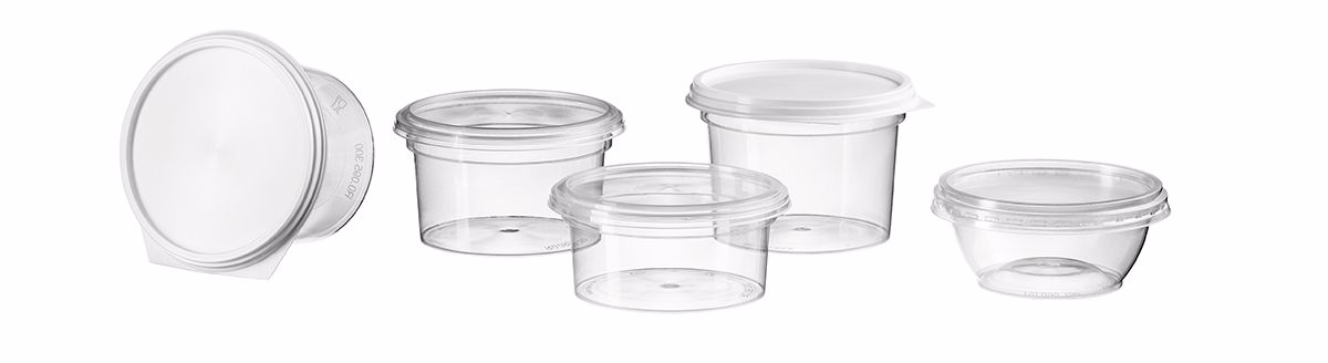 DECA TRAY Round sealable containers